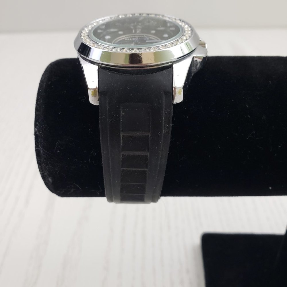 Allen Lyle Black Silicone Round Face Watch Crystal - Picture 2 of 7